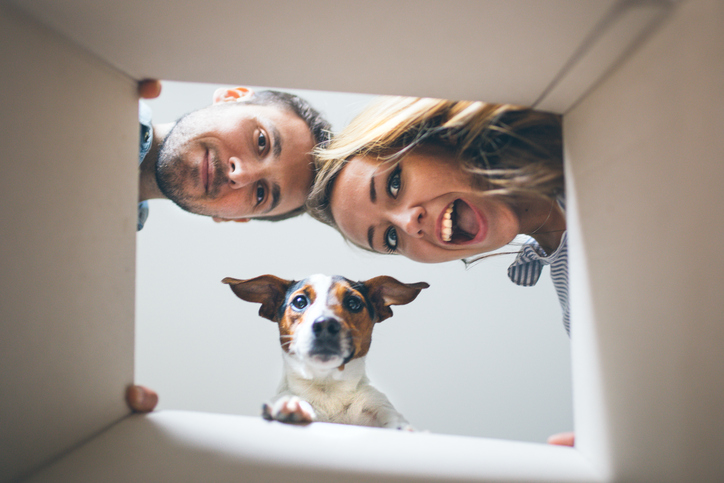 Couple moving to new home